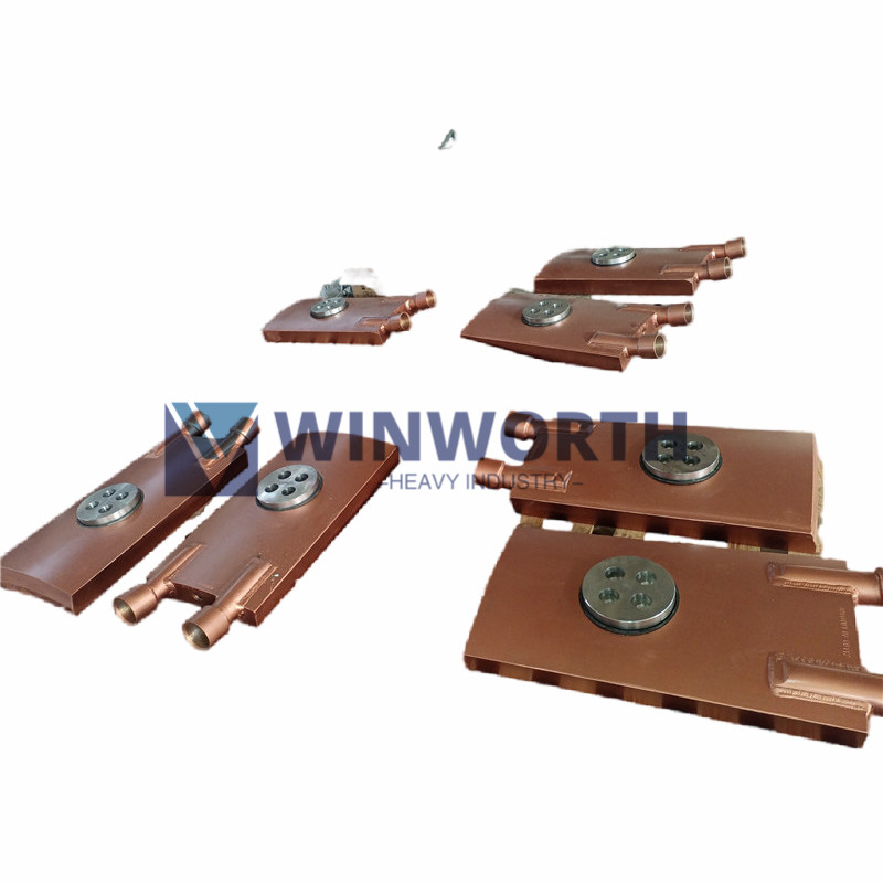 Copper contact shoes for SAF Furnace