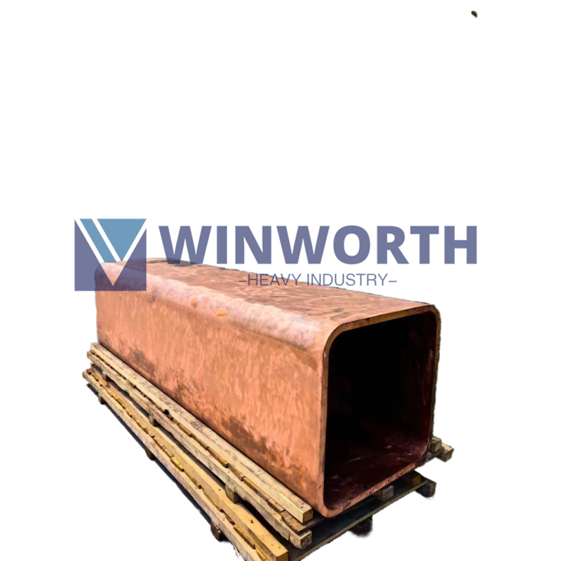 Square copper crucible of ESR