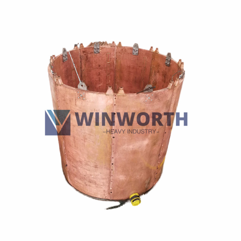 Copper contact shoes for SAF Furnace